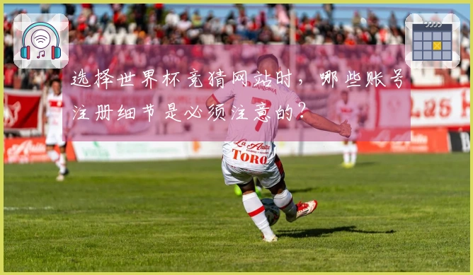 选择世界杯竞猜网站时，哪些账号注册细节是必须注意的？